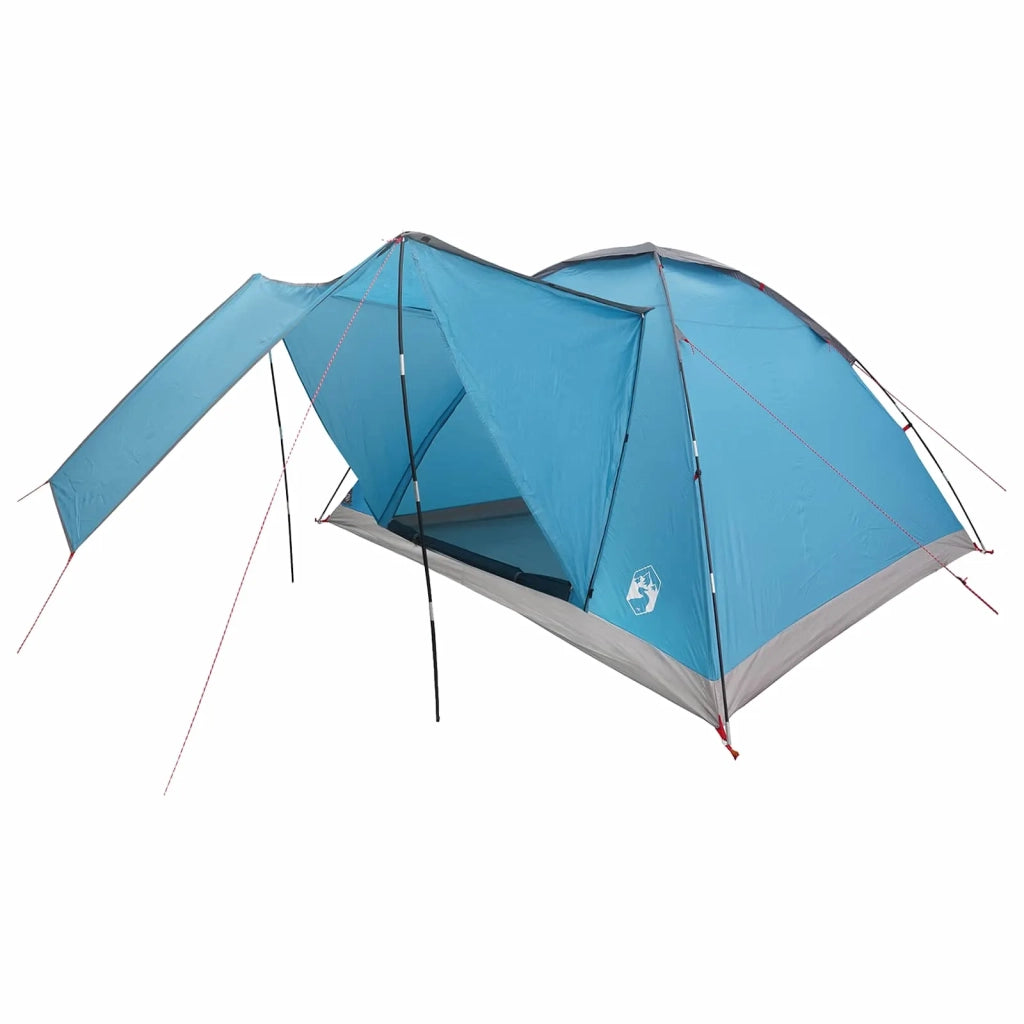 Tenda da campeggio con tetto Blu 6 persone Poliestere e Acciaio 42028653