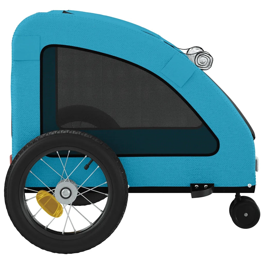 Rimorchio da Bici per Animali Blu Oxford e Ferro CFW1381071