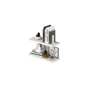 Coppia mensole bianco frassinato 60x23x2,2h LAUME60BI