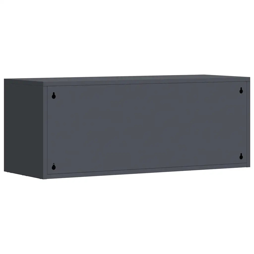 Armadio a muro per garage Antracite 90 x 33 x 35 cm