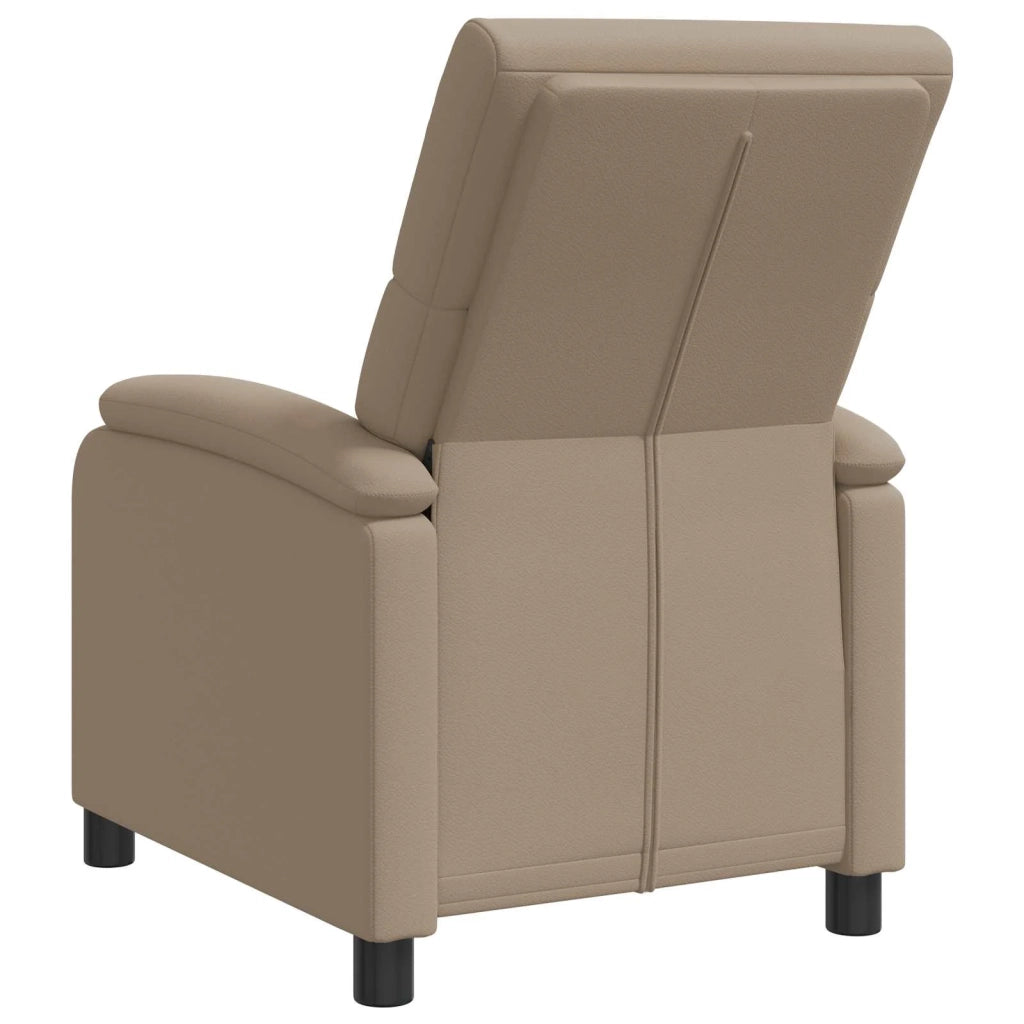 Divano Sedia-Poltrona reclinabile Cappuccino Similpelle 644057