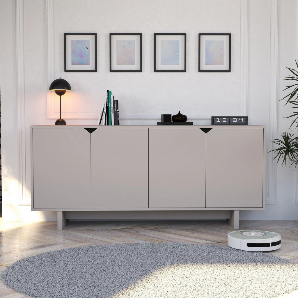 Credenza in legno "Oz" - 180 x 40 x 81 cm - Beige
