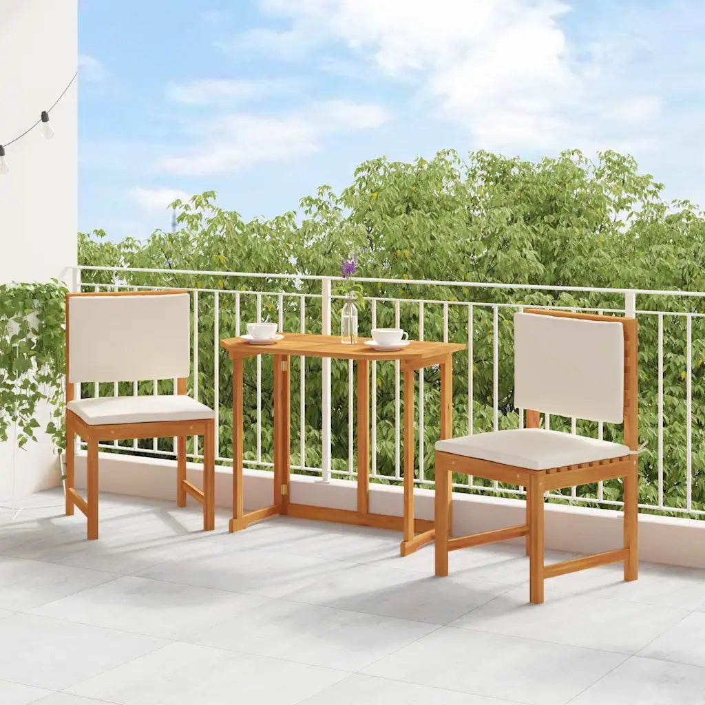 Sedia da Giardino 2 pcs Marrone Legno massello di acacia 4107155