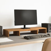 Supporto Monitor Regolabile Rovere 80x24x10,5 cm in Truciolato