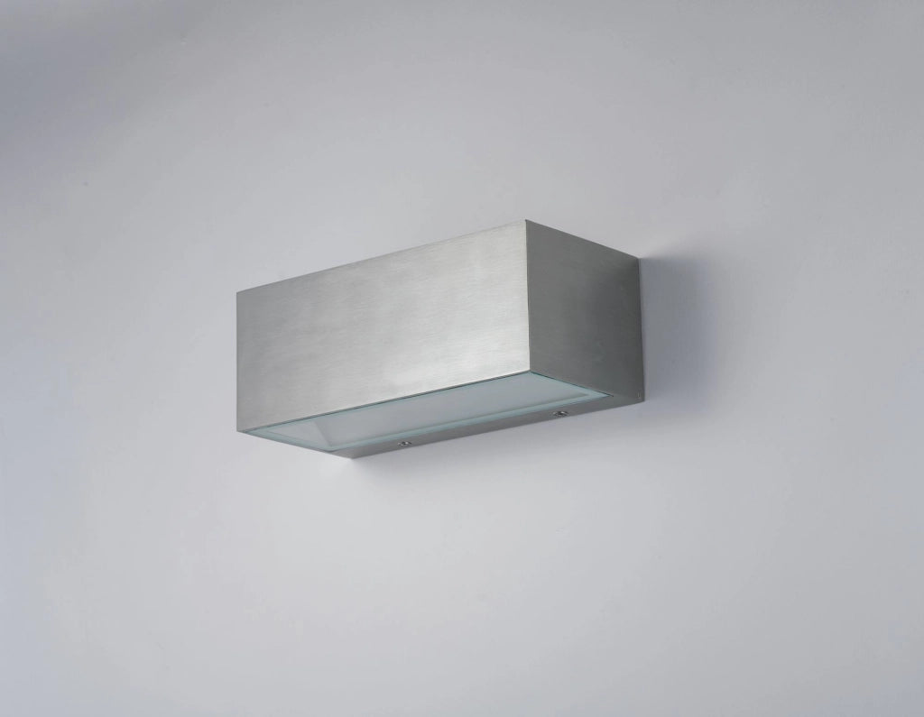 APPLIQUE BIEMISSIONE LED TWIN NIKEL 18W 2150LM CCT 3000K / 4000K IP54 22X8,5X10,3CM