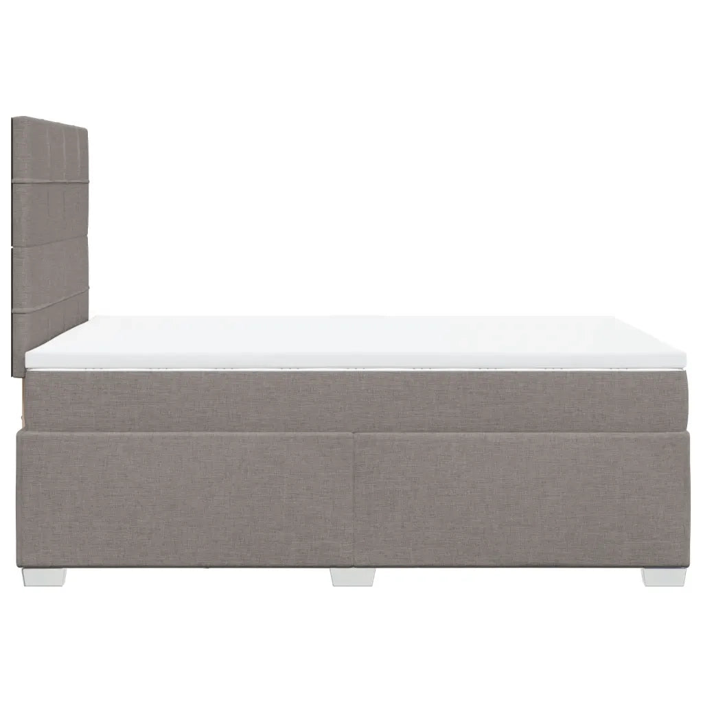 Giroletto a Molle con Materasso Tortora 120x190 cm in Tessuto 3290431