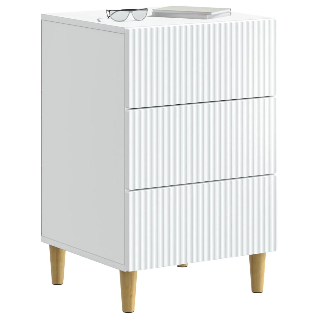 Armadio da Notte Bianco 43 x 41 x 66,5 cm Legno ingegnerizzato 894555