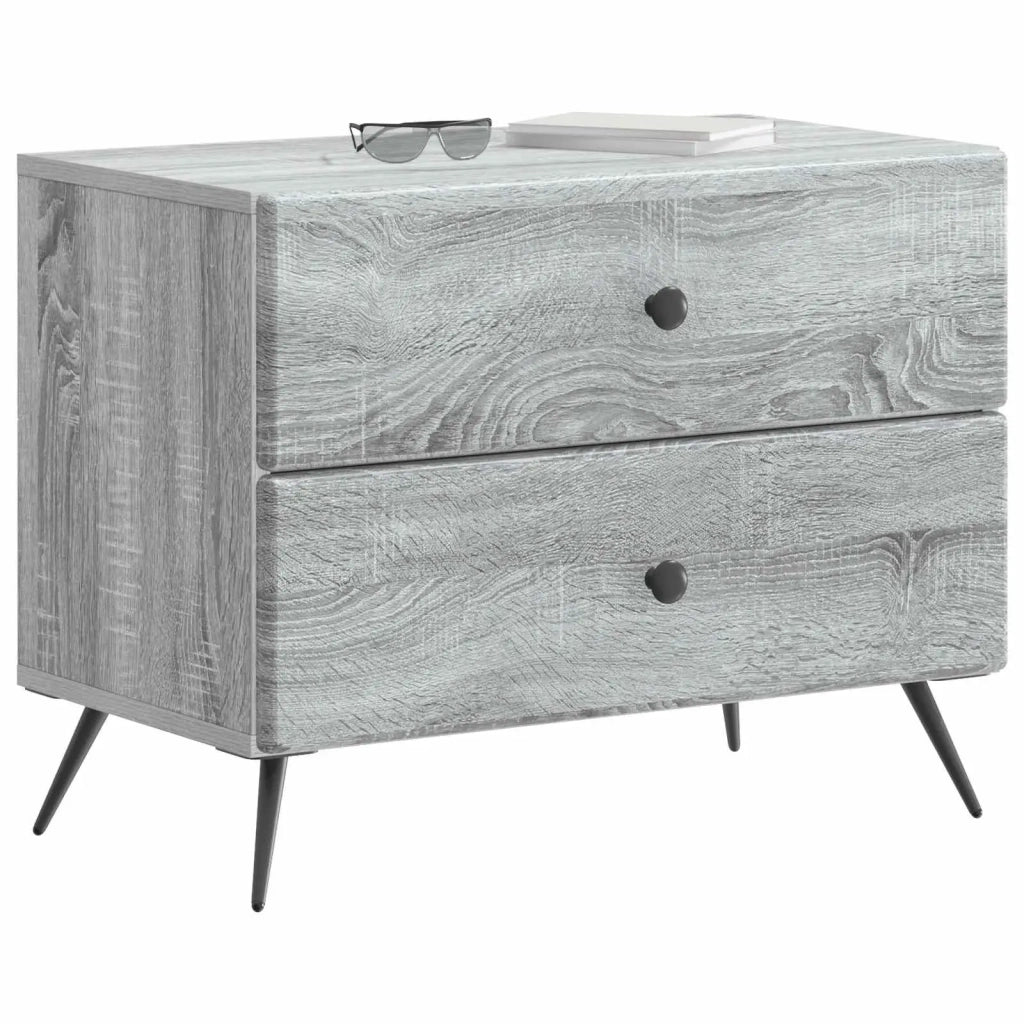 Armadio da Notte Grigio Sonoma 62 x 34,5 x 47,5 cm 895471