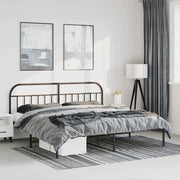 Giroletto con Testiera in Metallo Nero 193x203 cmcod mxl 105423