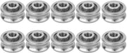 Lanterna di supporto rotevole in acciaio inossidabile - SG15 - 10 pezzi - Diametro interno 5 mm - Diametro esterno 17 mm - Spessore 8 mm - Rullo singolo - Rullo a un giro