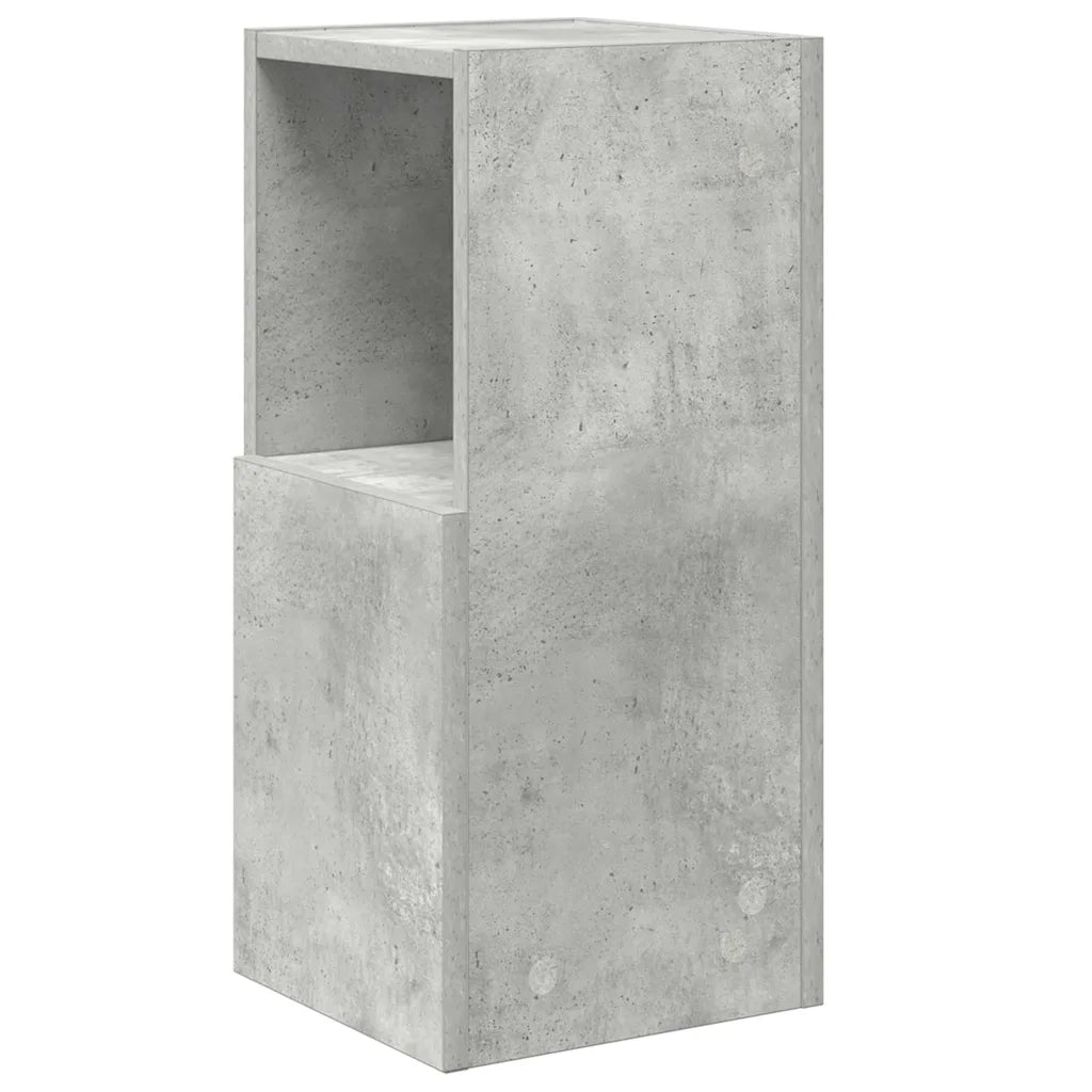 Mobile angolare Grigio cemento 25,5x25x55cm Legno multistrato 889824
