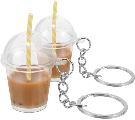 Set di due maniglie per chiavi in forma di cioccolato - Maniglie per chiavi decorative - Maniglie per chiavi da appendere - Accessori per borse - Set da 2 - Maniglia per chiavi da appendere