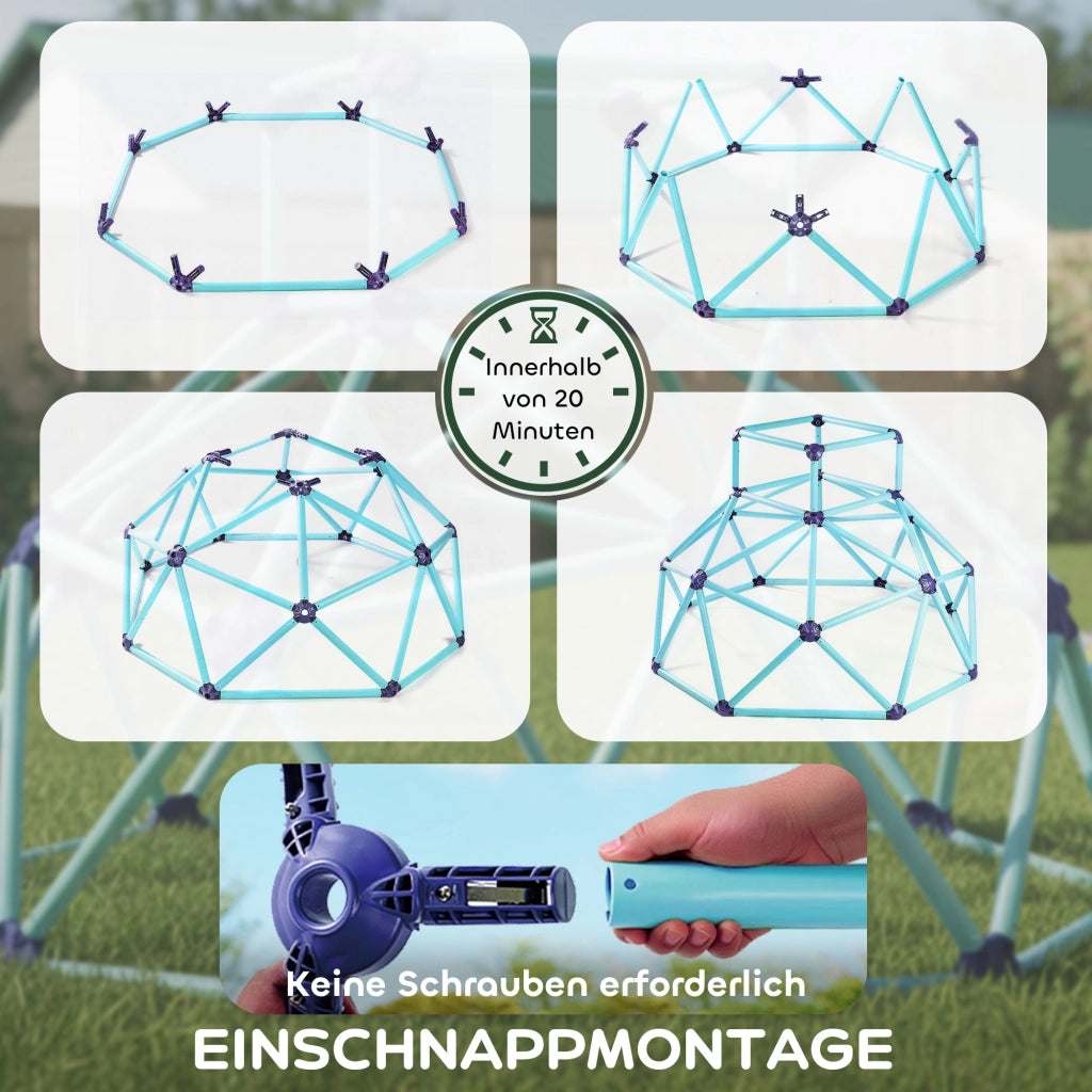 Dome per arrampicata per bambini ¨C zephmum ¨C Blu, ?182.5cm, plastica