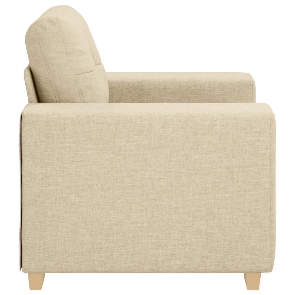 Divano Sedia Crema 60 cm in Tessuto