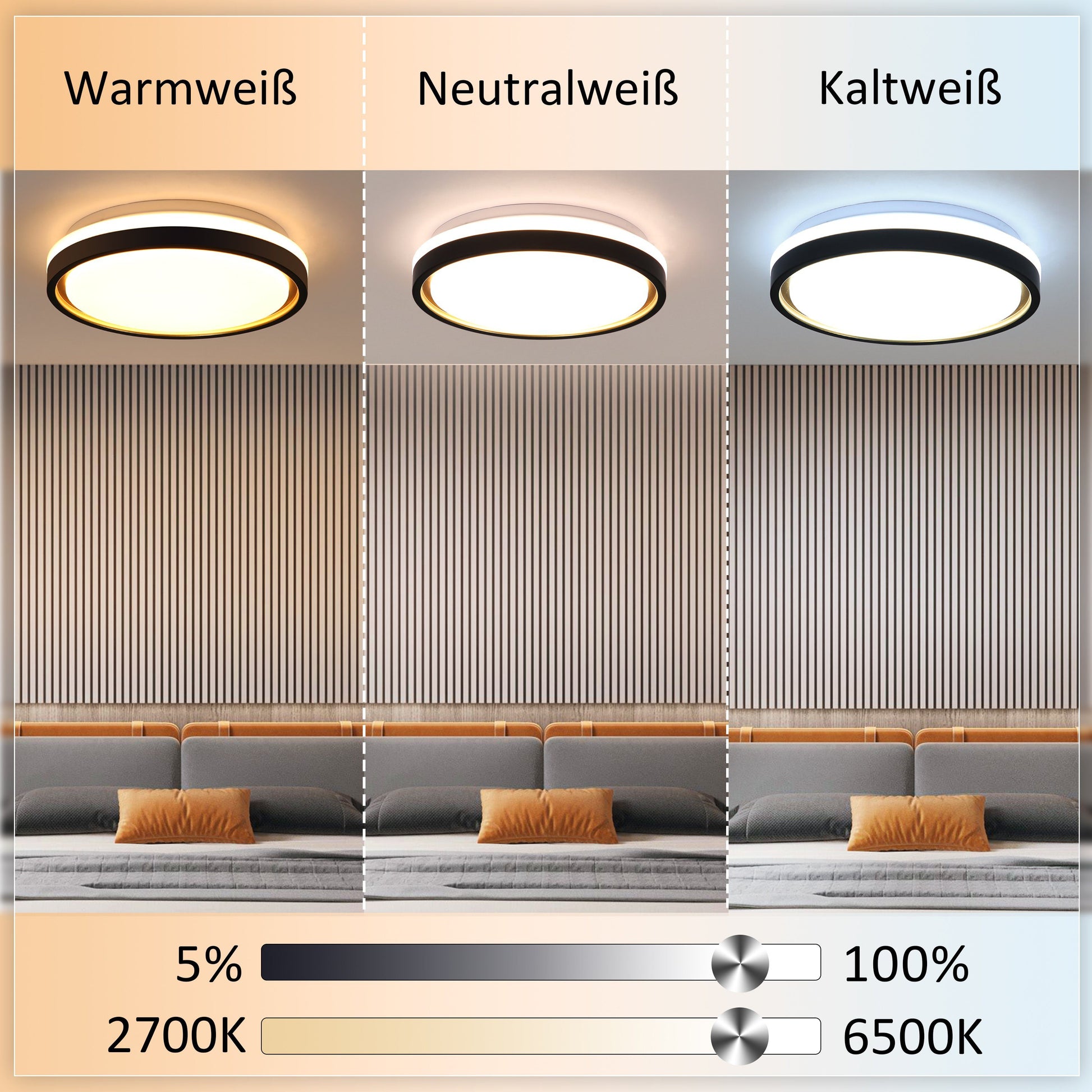 ZMH Lampada da soffitto plafoniera LED dimmerabile telecomando moderna 30 cm per soggiorno corridoio