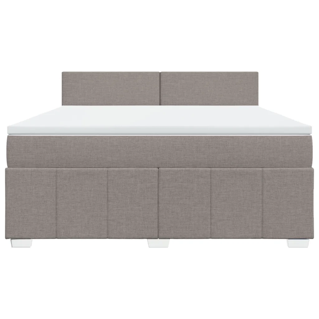 Giroletto a Molle con Materasso Tortora 180x200 cm in Tessuto 3287144