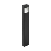Paletto Esterno Moderno Manfria Alluminio Nero Led