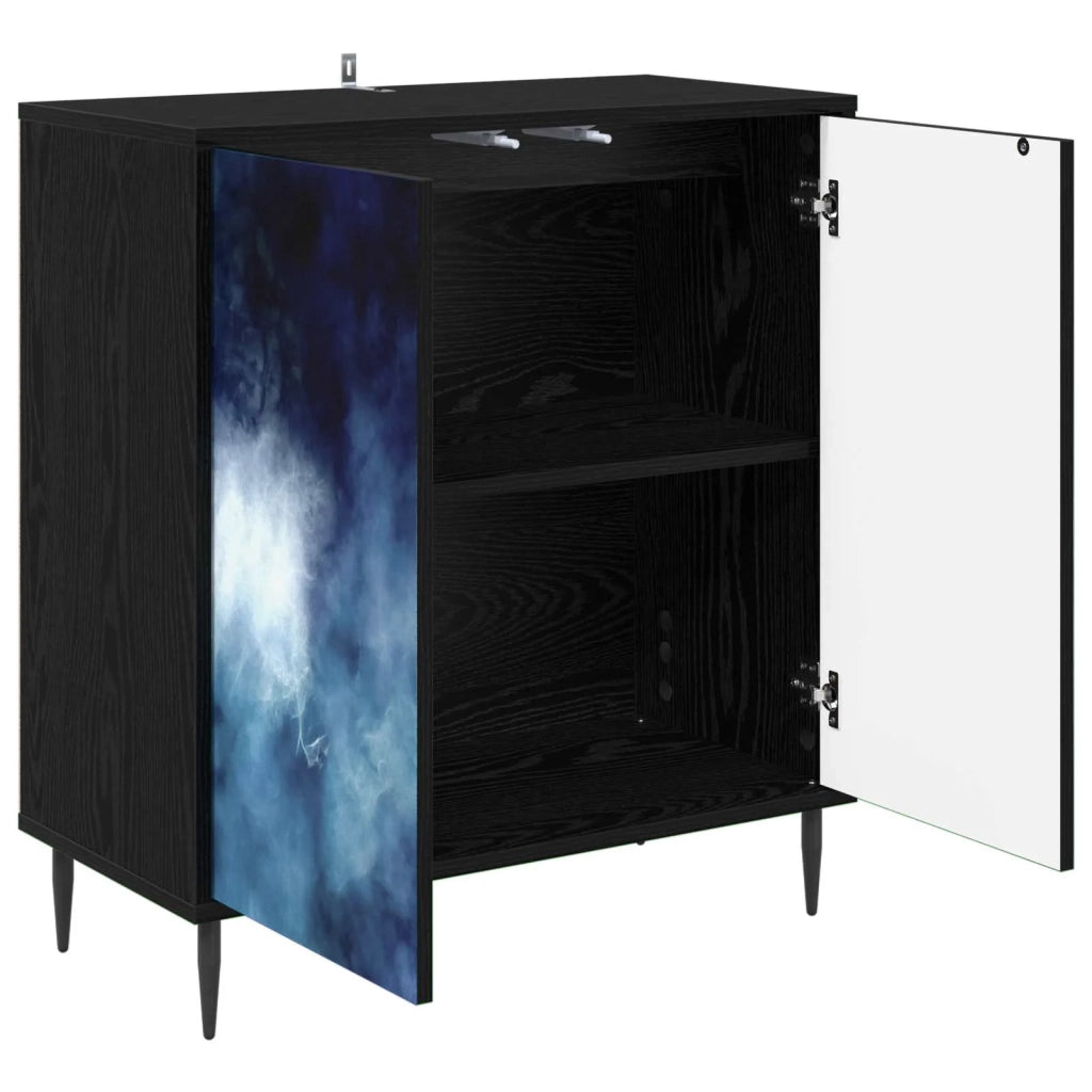 Credenza RAALTE Rovere Nero 69 x 33 x 76 cm 8006932