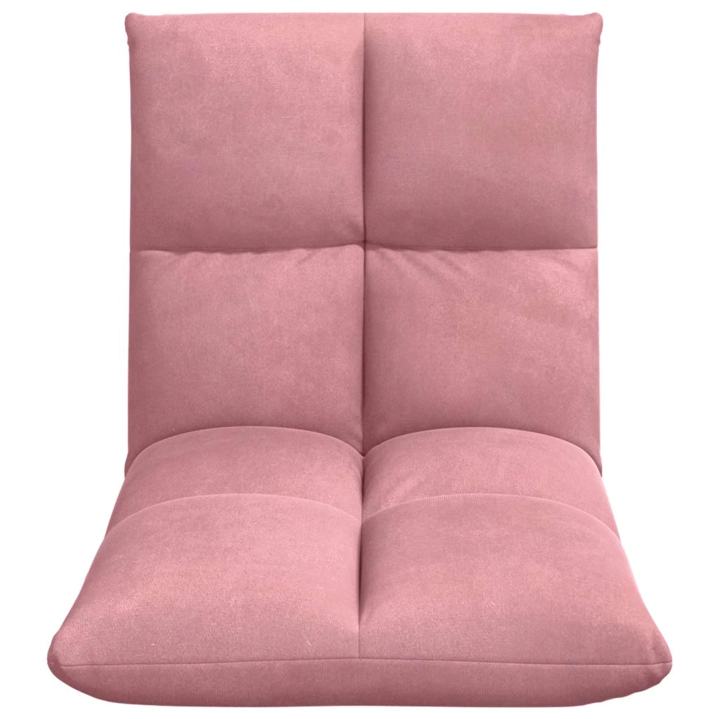 Sedia a pavimento regolabile Rosa Velluto