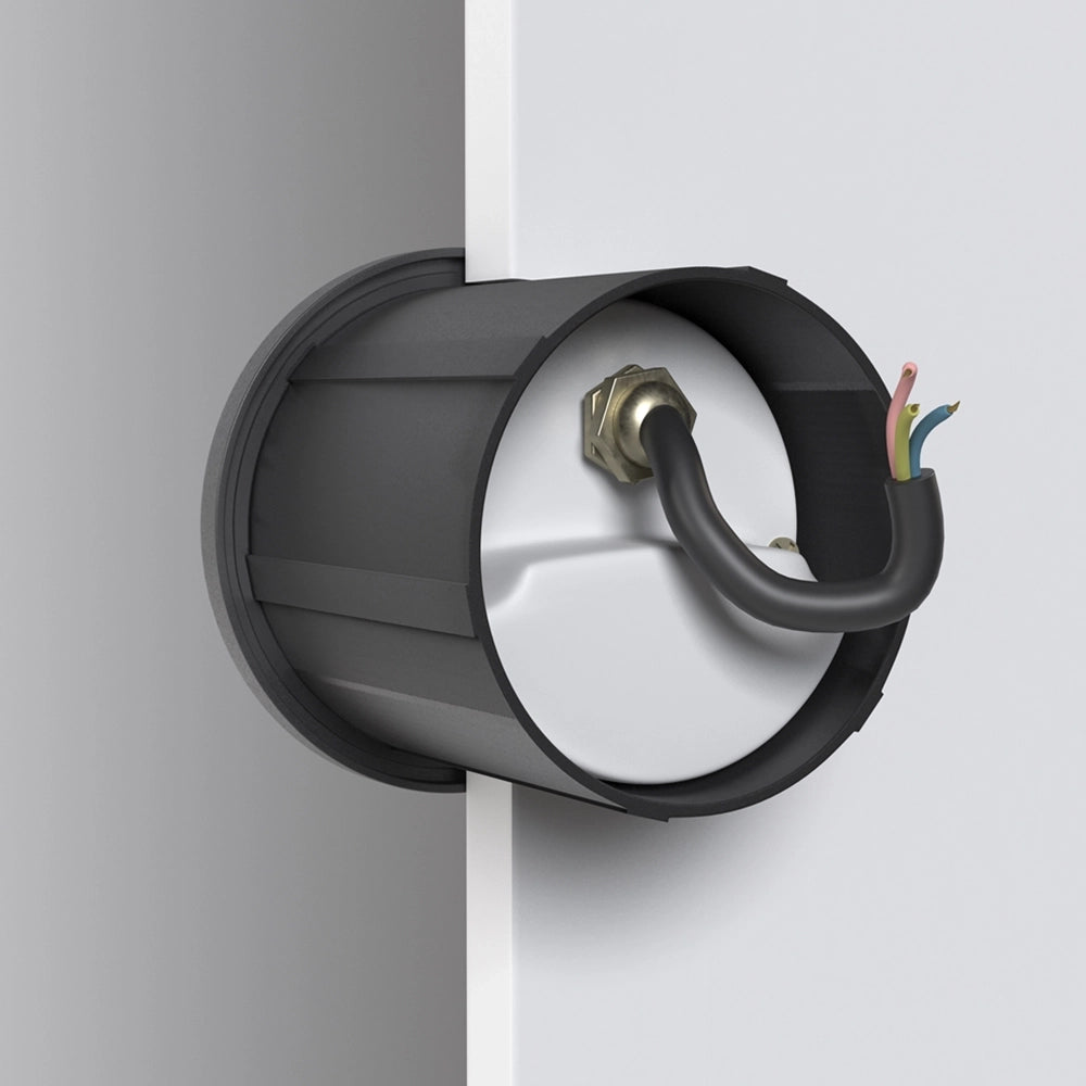 Segnapasso Moderno Per Esterno Alluminio Nero Luce Led 3W Ip54