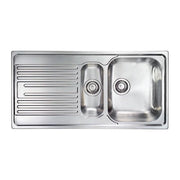 CM Atlantic 100 x 50 2V welded bowl Lavello montato su piano Rettangolare Acciaio inossidabile