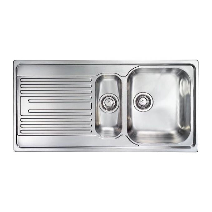 CM Atlantic 100 x 50 2V welded bowl Lavello montato su piano Rettangolare Acciaio inossidabile