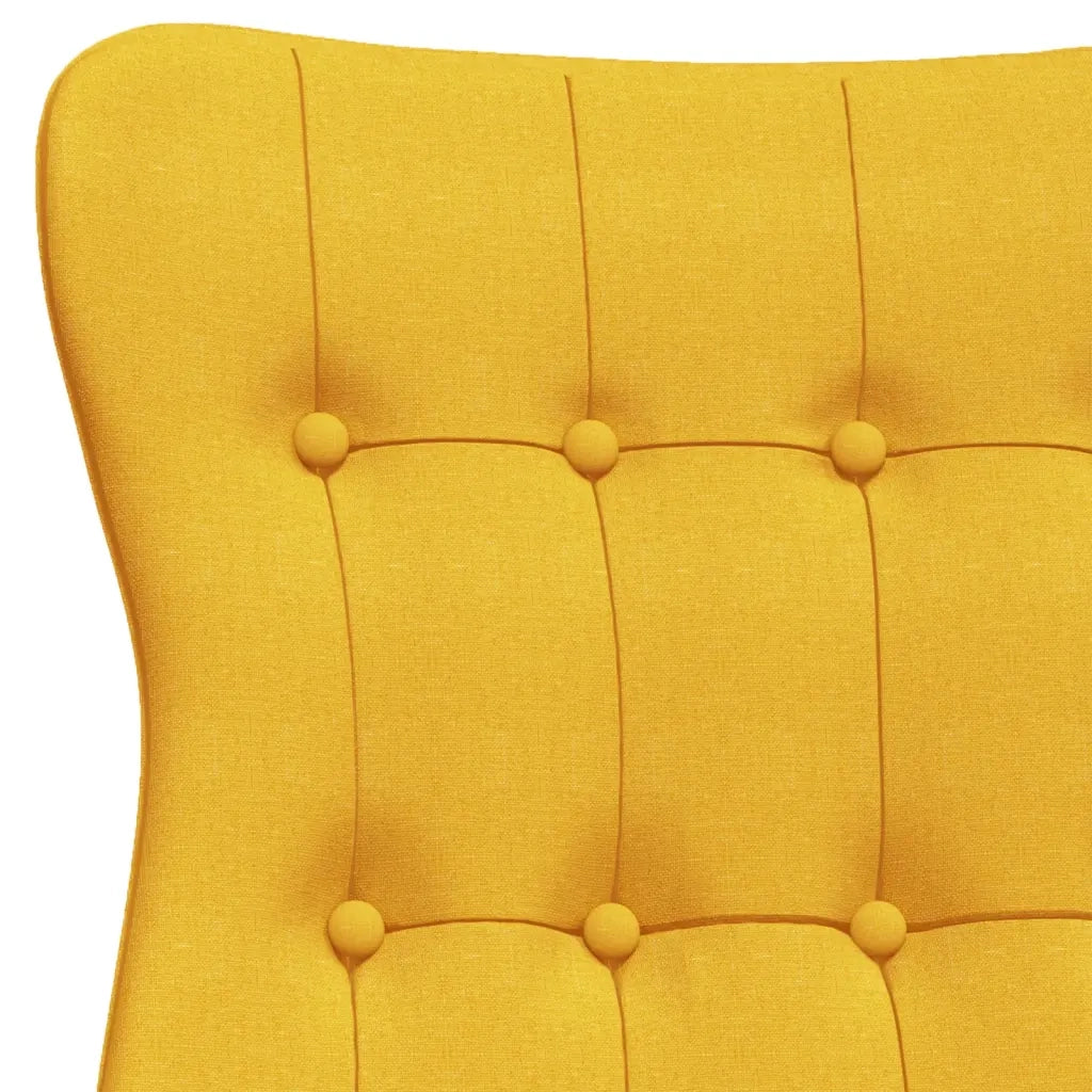 Poltrona Relax Giallo Senape in Tessuto 341275