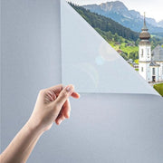 Foglia di vetro opaco per finestre con adsorbenza elettrostatica - Privacy e protezione UV - Adesivo autoattacco - Dimensioni 60x300 cm