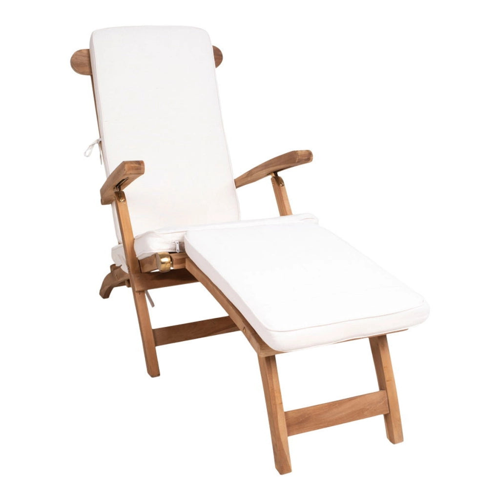 Cuscino per Sdraio Arrecife, Bianco, Cotone, 197x55x5 cm