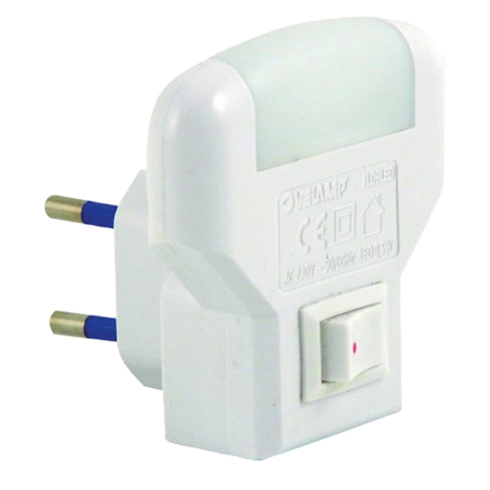 1pz luce spia notturna a led 2 led - colore bianco cod:ferx.8072054nlm
