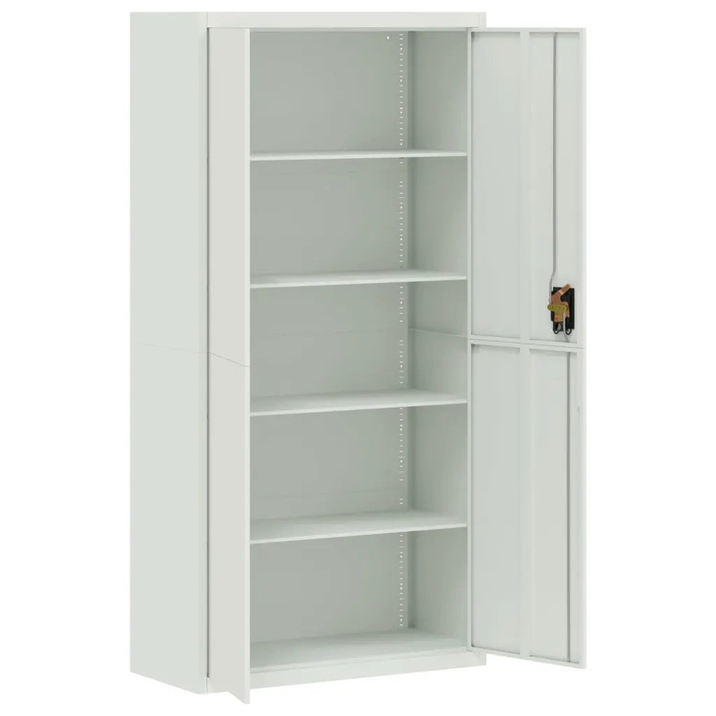 Armadio Classificatore Grigio Chiaro 90x40x180 cm in Acciaio 339753