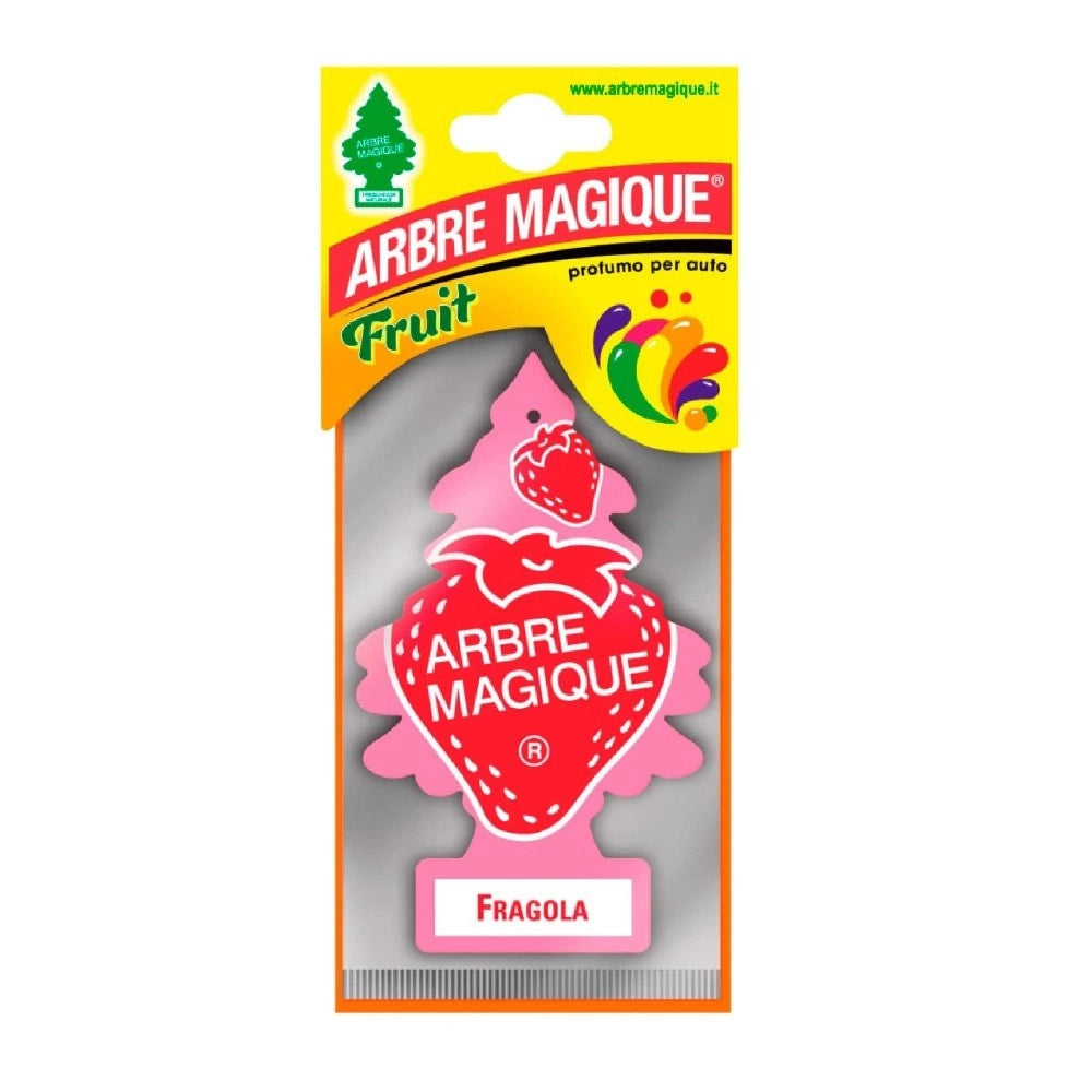 Trade Shop - Arbre Magique Mono Deodorante Profumatore Auto Profumazione Fragranza Fragola -