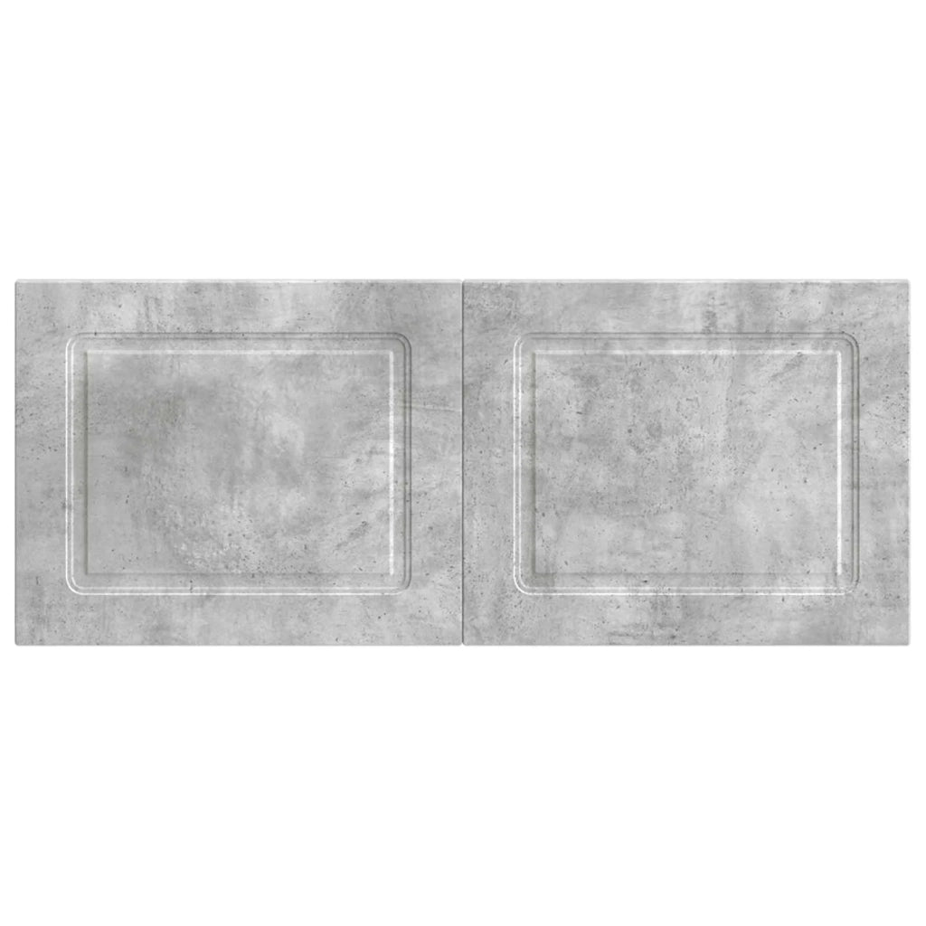 Testiera da Muro UTRECHT Grigio Cemento Legno ingegnerizzato 897848