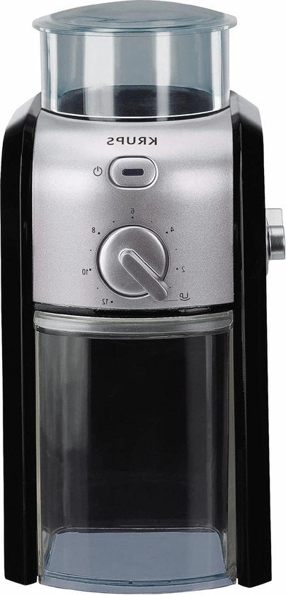 Macchina per caffè con regolazione della macinazione e funzione di selezione del bicchiere - 227 gram Nero