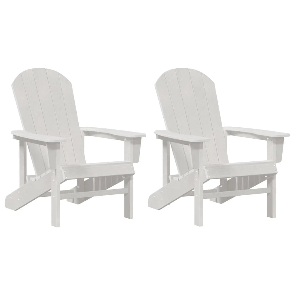 Sedia da Giardino 2 pz | Sedie da Esterno Bianco 82 x 74 x 92 cm Polietilene