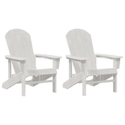 Sedia da Giardino 2 pz | Sedie da Esterno Bianco 82 x 74 x 92 cm Polietilene
