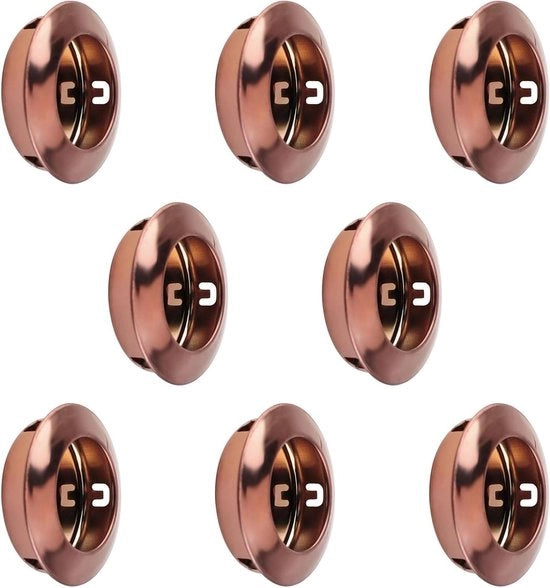 Maniglia in acciaio inossidabile a 8 pezzi per cassetto in cucina con maniglia a trazione in acciaio inossidabile e maniglia in bronzo.