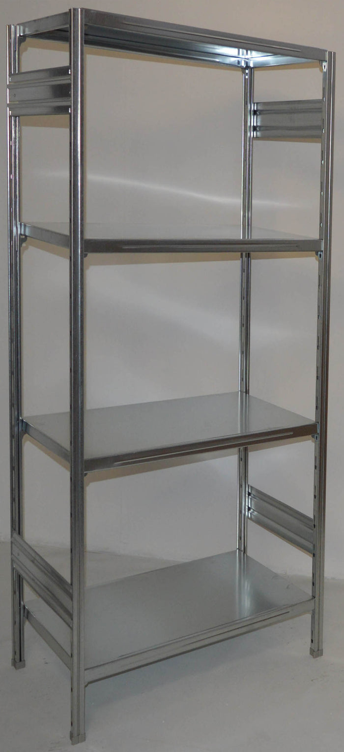 SCAFFALATURA metallica da magazzino Zincata cm. 80x50x200h