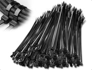Cablettes in acciaio - 250 pezzi - Durissime e multifunzionali - Nero - Per giardino, casa e ufficio - Organizza i tuoi cavi - 1.8x80mm