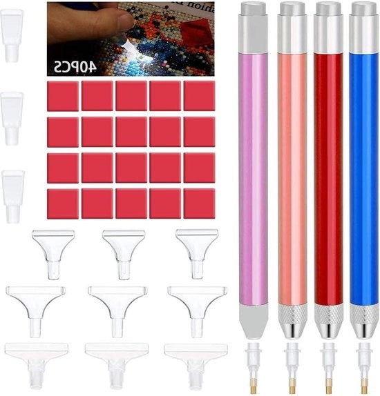 Accessori per pittura a diamanti con trapano a LED - penna per pittura a diamanti con illuminazione