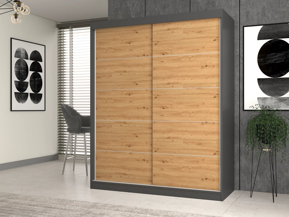 Armadio IGA 160/C antracite artisan guardaroba