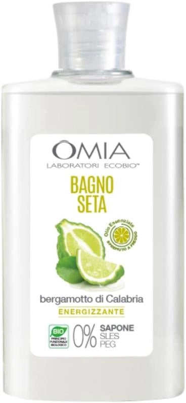OMIA BAGNO SETA ECOBIO AL BERGAMOTTO DI CALABRIA BAGNOSCHIUMA ENERGIZZANTE RENDE LA PELLE LUMINOSA E IDRATATA 400 ML