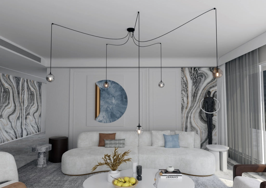 Lampadario Emibig GIGI 5 Nero Multicolor 5xE14 IP20