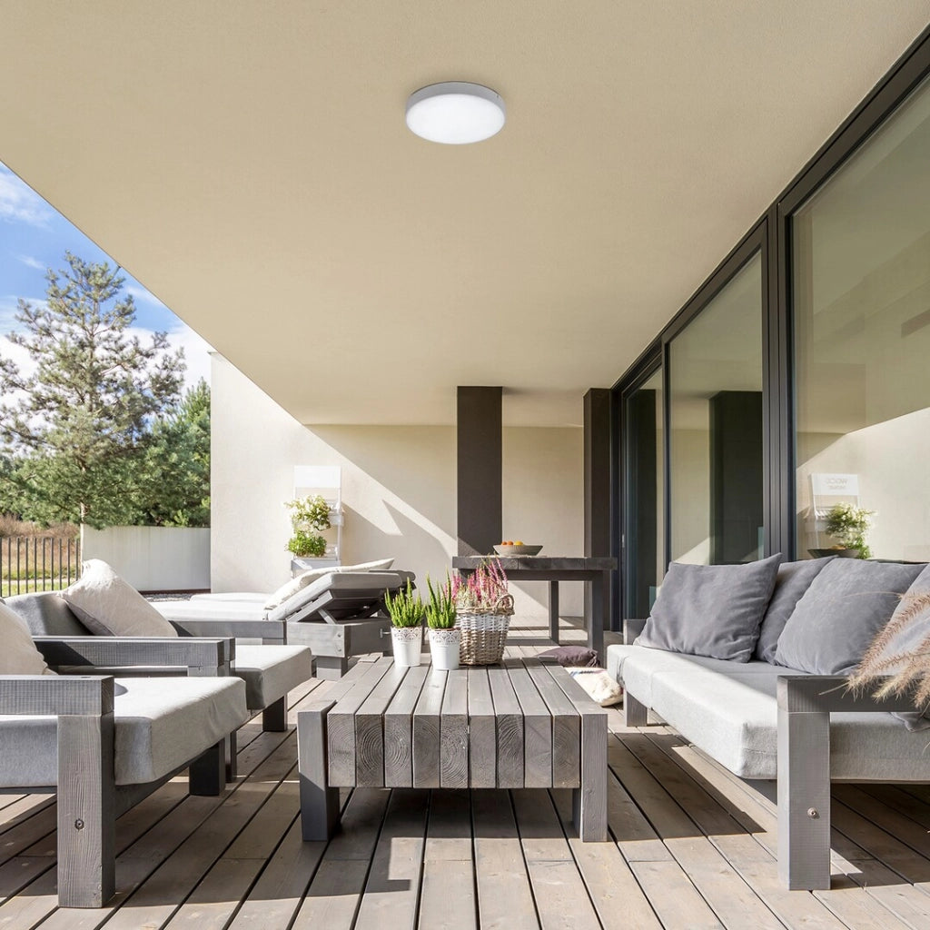 Plafoniera esterna LED 24W rotonda IP44 bianca Rabalux