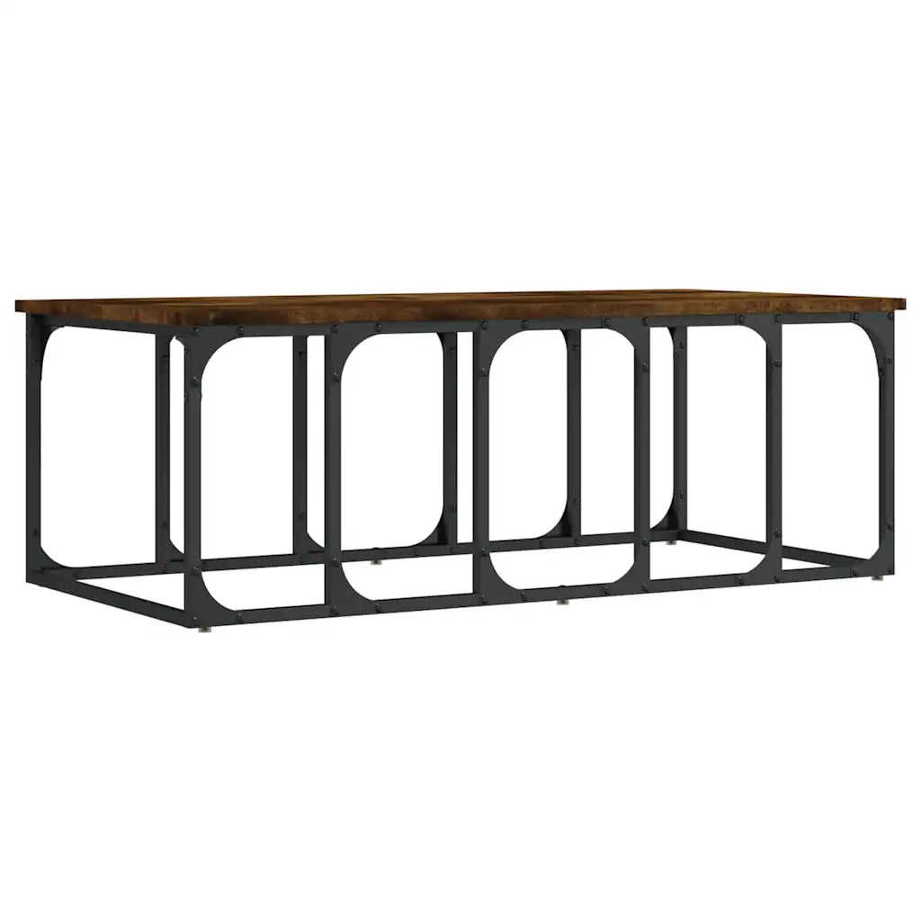 Tavolino da salotto | Tavolino da caff¨¨ | Tavolino da Soggiorno Rovere Fumo 100x50x35,5cm Legno Multistrato