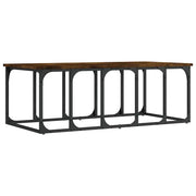 Tavolino da salotto | Tavolino da caff¨¨ | Tavolino da Soggiorno Rovere Fumo 100x50x35,5cm Legno Multistrato