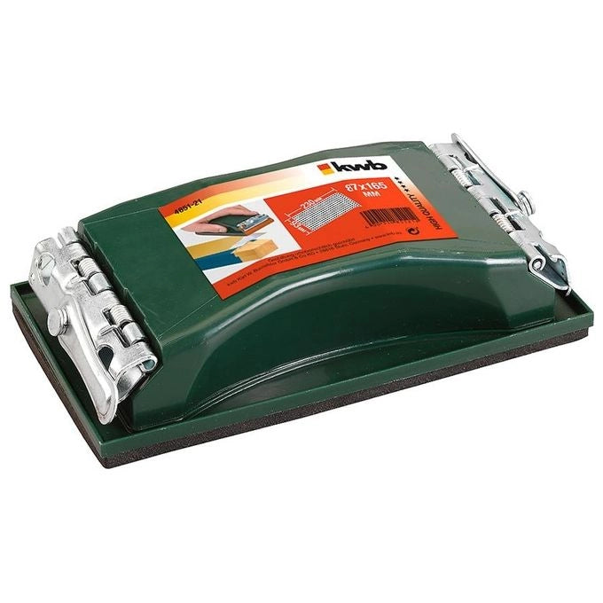 Einhell 485121 Levigatrice Manuale Professionale strisce abrasive 93x230 mm superficie gomma spugna 4 mm colore Verde
