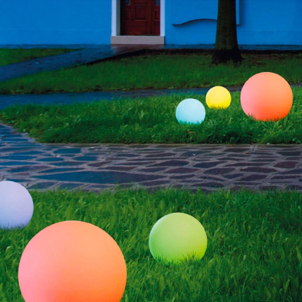 Sfera Solare Luminosa a LED 6000K da Giardino Ø50 cm in Polietilene Sined Luce Bianca