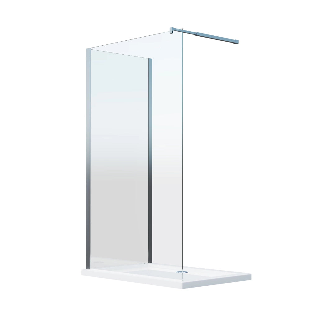 Parete Doccia Walk-in Angolare Doppio Vetro 8 mm Reversibile 78-80 x 98,5-100,5 H 200 cm