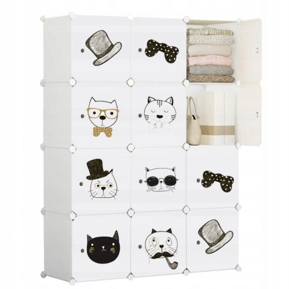 Armadio modulare per bambini 147x111x37 cm